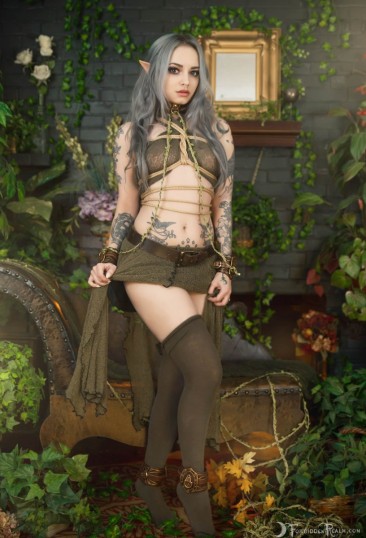 GenevieveViridian, косплей, татуированные