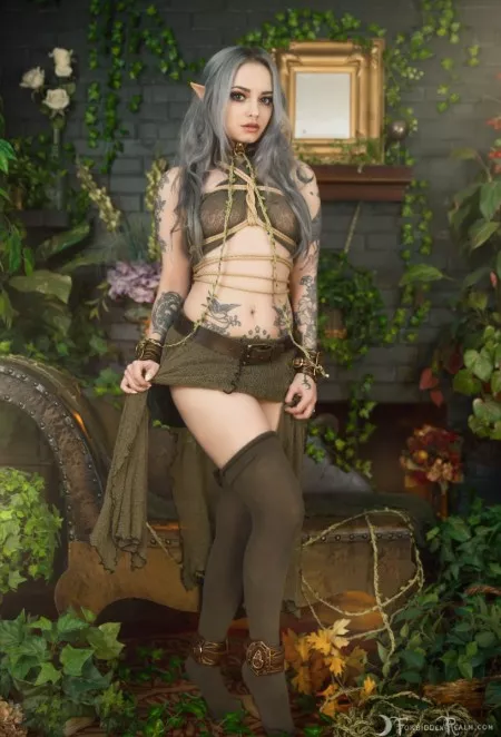 GenevieveViridian, косплей, татуированные