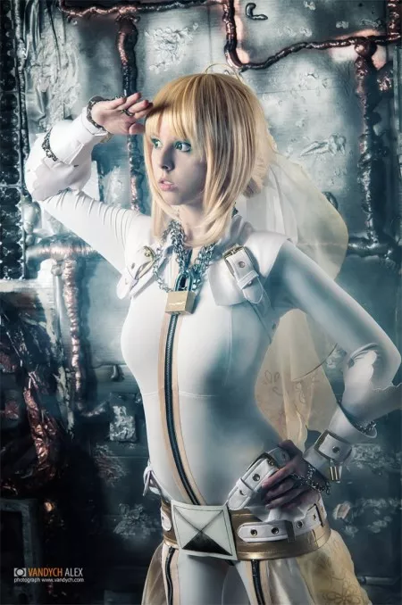 Disharmonica (Helly von Valentine) – Fate/EXTRA Saber, блондинки, косплей, татуированные (эротика)